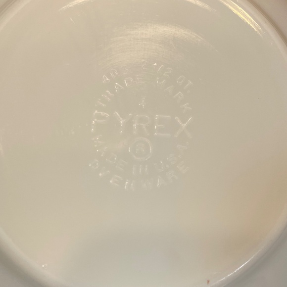 Pyrex Butterprint Mixing Nesting Bowl #403 2.5 Qt. Bake Mix Serve - Vintage - Picture 5 of 8